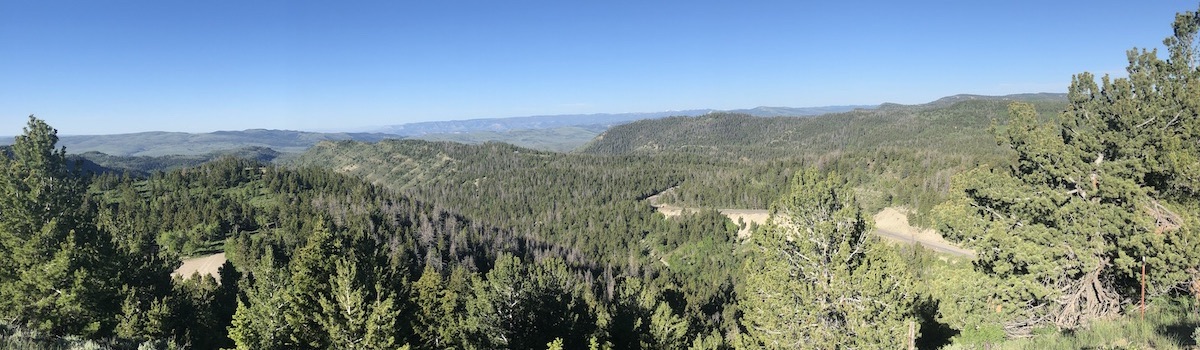 View from top of mountain